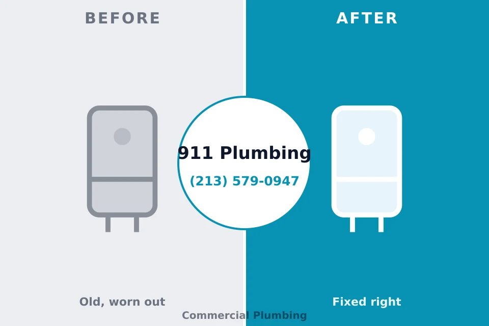 Before and after: plumbing repair Carlisle, IA
